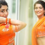 ఆరెంజ్ చీరలో మెరిసిన రాశి సింగ్.. లేటెస్ట్ ఫొటోలు వైరల్